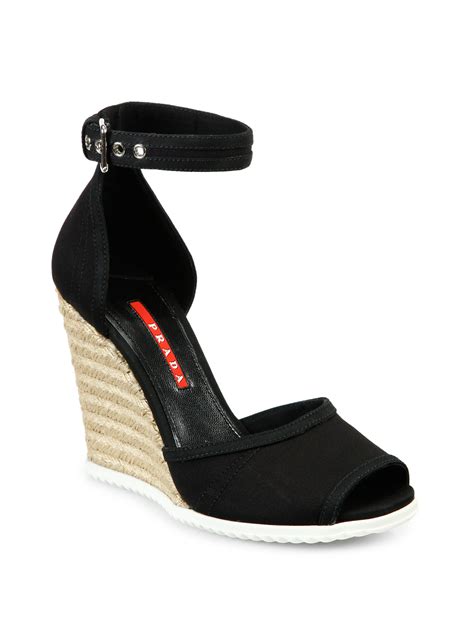 prada canvas espadrilles|Prada espadrilles for women.